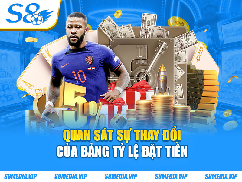 Quan sát sự thay đổi của bảng tỷ lệ đặt tiền